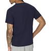 Champion Men’s Heritage Short Sleeve Tee, Men’s T-Shirts, Vintage Shirts, Men’s Tee Shirts, Graphics(Navy – Champion Athletics)
