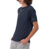 Champion Men’s Heritage Short Sleeve Tee, Men’s T-Shirts, Vintage Shirts, Men’s Tee Shirts, Graphics(Navy – Tonal Script Logo)