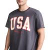Champion Men’s Heritage Short Sleeve Tee, Men’s T-Shirts, Vintage Shirts, Men’s Tee Shirts, Graphics(Nine Iron – Usa Block Logo)