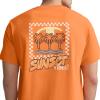 Champion Men’s Heritage Short Sleeve Tee, Men’s T-Shirts, Vintage Shirts, Men’s Tee Shirts, Graphics(Pop Orange – Sunset Vibes)