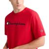 Champion Men’s Heritage Short Sleeve Tee, Men’s T-Shirts, Vintage Shirts, Men’s Tee Shirts, Graphics(Scarlet – Classic Script Logo)