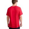 Champion Men’s Heritage Short Sleeve Tee, Men’s T-Shirts, Vintage Shirts, Men’s Tee Shirts, Graphics(Scarlet – Classic Script Logo)