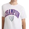 Champion Men’s Heritage Short Sleeve Tee, Men’s T-Shirts, Vintage Shirts, Men’s Tee Shirts, Graphics(White – Block Arch & Seal)