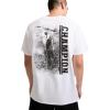 Champion Men’s Heritage Short Sleeve Tee, Men’s T-Shirts, Vintage Shirts, Men’s Tee Shirts, Graphics(White – Hoops)