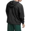 Champion Men’s Jacket, Stadium Full-zip Jacket, Wind Resistant, Water Resistant Jacket for Men(Black Small Script)