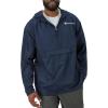 Champion Men’s Jacket, Stadium Full-zip Jacket, Wind Resistant, Water Resistant Jacket for Men(Navy Small – Small Script Logo)
