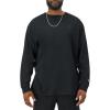 Champion Men’s Long Sleeve T-shirt, Classic T-shirt for Men (Reg. Or Big & Tall)(Black)