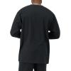 Champion Men’s Long Sleeve T-shirt, Classic T-shirt for Men (Reg. Or Big & Tall)(Black Script)