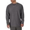 Champion Men’s Long Sleeve T-shirt, Classic T-shirt for Men (Reg. Or Big & Tall)(Granite Heather)