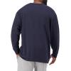 Champion Men’s Long Sleeve T-shirt, Classic T-shirt for Men (Reg. Or Big & Tall)(Navy Script)