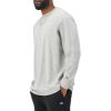 Champion Men’s Long Sleeve T-shirt, Classic T-shirt for Men (Reg. Or Big & Tall)(Oxford Gray)