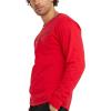 Champion Men’s Long Sleeve T-shirt, Classic T-shirt for Men (Reg. Or Big & Tall)(Scarlet – Classic Script Logo)
