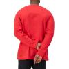 Champion Men’s Long Sleeve T-shirt, Classic T-shirt for Men (Reg. Or Big & Tall)(Scarlet – Classic Script Logo)
