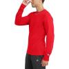 Champion Men’s Long Sleeve T-shirt, Classic T-shirt for Men (Reg. Or Big & Tall)(Scarlet)