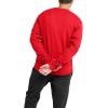 Champion Men’s Long Sleeve T-shirt, Classic T-shirt for Men (Reg. Or Big & Tall)(Scarlet)