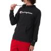 Champion Men’s Long Sleeve T-shirt Hoodie (Retired Colors)(Black – Classic Script Logo)
