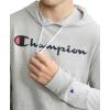 Champion Men’s Long Sleeve T-shirt Hoodie (Retired Colors)(Oxford Gray – Classic Script Logo)