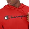 Champion Men’s Long Sleeve T-shirt Hoodie (Retired Colors)(Scarlet – Classic Script Logo)