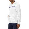 Champion Men’s Long Sleeve T-shirt Hoodie (Retired Colors)(White – Classic Script Logo)