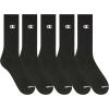 Champion Men’s Moisture-wicking Athletic Crew Socks with Cushioning & Arch Support(Black)