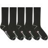 Champion Men’s Moisture-wicking Athletic Crew Socks with Cushioning & Arch Support(Black Heel/Toe)
