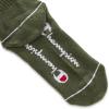 Champion Men’s Moisture-wicking Athletic Crew Socks with Cushioning & Arch Support(Green/Grey/Blue Assorted)
