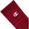 Champion Men’s Moisture-wicking Athletic Crew Socks with Cushioning & Arch Support(Red Assorted)