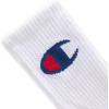 Champion Men’s Moisture-wicking Athletic Crew Socks with Cushioning & Arch Support(White Cuff Logo)