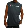 Champion Men’s Muscle Tank, Classic Graphic Muscle Tee, Sleeveless T-shirt for Men (Reg. Or Big & Tall)(Granite Heather – Classic Script Logo)