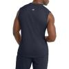 Champion Men’s Muscle Tank, Classic Graphic Muscle Tee, Sleeveless T-shirt for Men (Reg. Or Big & Tall)(Navy – Classic Script Logo)