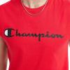 Champion Men’s Muscle Tank, Classic Graphic Muscle Tee, Sleeveless T-shirt for Men (Reg. Or Big & Tall)(Scarlet – Classic Script Logo)