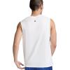 Champion Men’s Muscle Tank, Classic Graphic Muscle Tee, Sleeveless T-shirt for Men (Reg. Or Big & Tall)(White – C Logo)