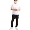 Champion Men’s Pants, Everyday Cotton, Lightweight Lounge, Knit Pants for Men (Reg. Or Big & Tall)(Black – C Patch Logo)