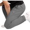 Champion Men’s Pants, Everyday Cotton, Lightweight Lounge, Knit Pants for Men (Reg. Or Big & Tall)(Granite Heather – C Patch Logo)