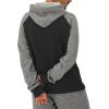 Champion Men’s Pullover Fleece Hoodie, Midweight, C Logo (Reg. Or Big & Tall)(Black/Manhattan Mist/Black)