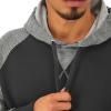 Champion Men’s Pullover Fleece Hoodie, Midweight, C Logo (Reg. Or Big & Tall)(Black/Manhattan Mist/Black)
