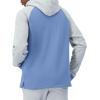 Champion Men’s Pullover Fleece Hoodie, Midweight, C Logo (Reg. Or Big & Tall)(Plaster Blue/Natural/Plaster Blue)