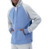 Champion Men’s Pullover Fleece Hoodie, Midweight, C Logo (Reg. Or Big & Tall)(Plaster Blue/Natural/Plaster Blue)