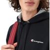 Champion Men’s Pullover Fleece Hoodie, Standard Fit, Midweight, C Logo, Available in Regular and Big & Tall(Black – Small Script Logo)