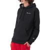 Champion Men’s Pullover Fleece Hoodie, Standard Fit, Midweight, C Logo, Available in Regular and Big & Tall(Black – Small Script Logo)