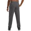 Champion Men’s Sweatpants, Fleece, Comfortable Relaxed-bottom Pants for Men (Reg. Or Big & Tall)(Granite Heather – C Patch Logo)