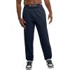 Champion Men’s Sweatpants, Fleece, Comfortable Relaxed-bottom Pants for Men (Reg. Or Big & Tall)(Navy – C Patch Logo)