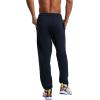 Champion Men’s Sweatpants, Fleece, Comfortable Relaxed-bottom Pants for Men (Reg. Or Big & Tall)(Navy – C Patch Logo)