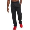 Champion Men’s Sweatpants, Fleece, Open-bottom Sweatpants for Men (Reg. Or Big & Tall)(Black – C Patch Logo)