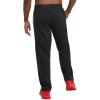 Champion Men’s Sweatpants, Fleece, Open-bottom Sweatpants for Men (Reg. Or Big & Tall)(Black – C Patch Logo)