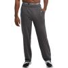 Champion Men’s Sweatpants, Fleece, Open-bottom Sweatpants for Men (Reg. Or Big & Tall)(Granite Heather – C Patch Logo)