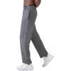 Champion Men’s Sweatpants, Fleece, Open-bottom Sweatpants for Men (Reg. Or Big & Tall)(Granite Heather – C Patch Logo)