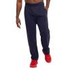 Champion Men’s Sweatpants, Fleece, Open-bottom Sweatpants for Men (Reg. Or Big & Tall)(Navy – C Logo)
