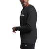 Champion Men’s Sweatshirt, Fleece Midweight Crewneck Sweatshirt (Reg. Or Big & Tall)(Black Script)