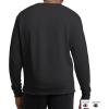 Champion Men’s Sweatshirt, Fleece Midweight Crewneck Sweatshirt (Reg. Or Big & Tall)(Black Script)